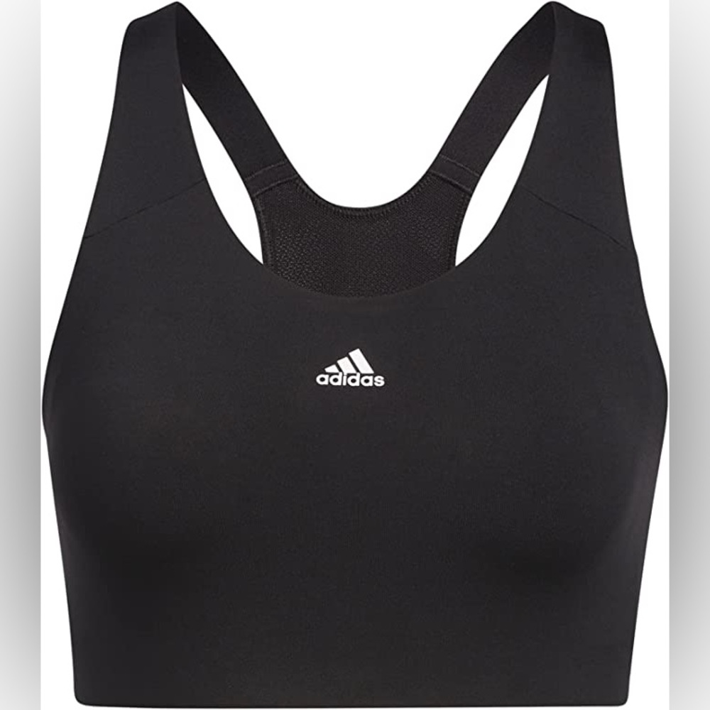 Adidas ultimate sports bra athletic gym yoga workout black small activewear new - Picture 7 of 10